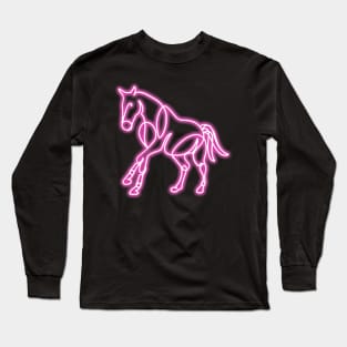 Running Neon Horse Long Sleeve T-Shirt